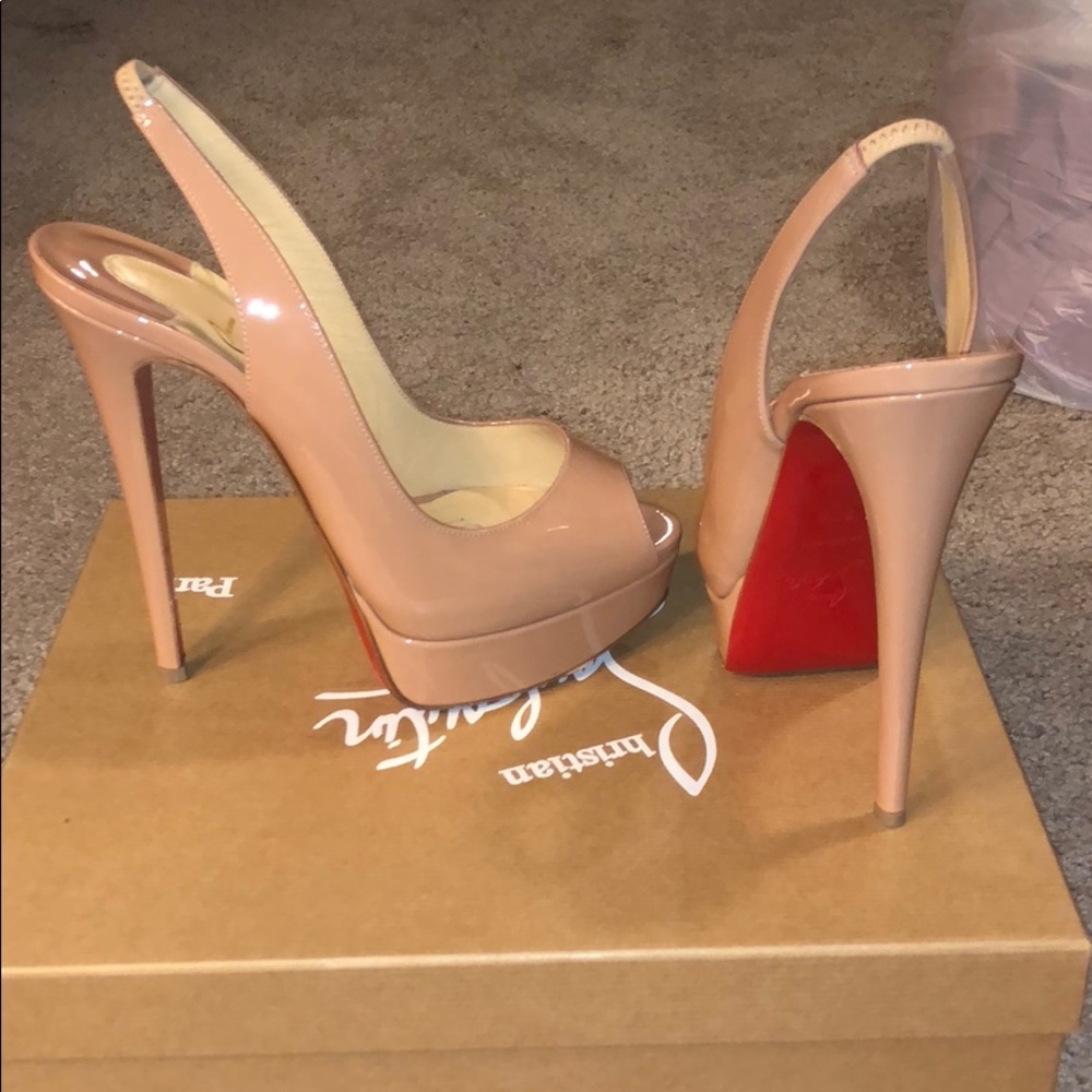 Lady Peep sling Louboutin pumps